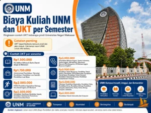 Biaya Kuliah UNM dan UKT per Semester