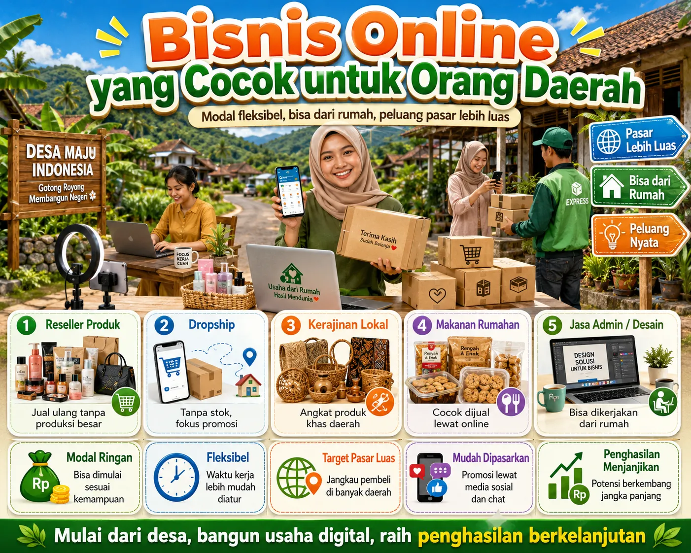 Bisnis Online yang Cocok untuk Orang Daerah