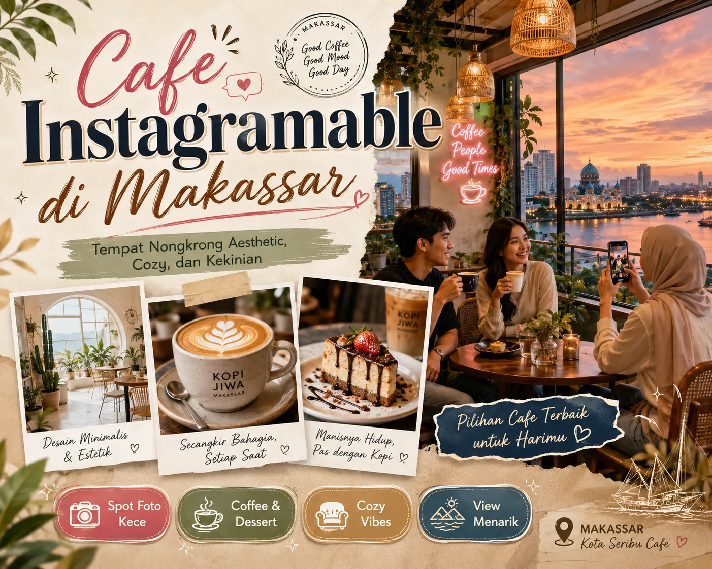 Cafe Instagramable di Makassar yang Aesthetic