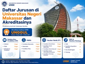 Daftar Jurusan di Universitas Negeri Makassar dan Akreditasinya