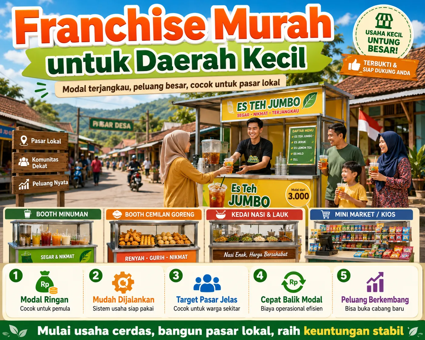 Franchise Murah untuk Daerah Kecil