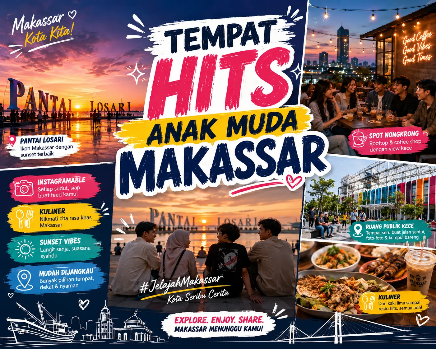 Tempat Hits Anak Muda Makassar
